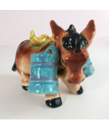 Vintage 1950s Donkey Burro Carrying Buckets Salt &amp; Pepper Shakers Japan ... - $355.04 MXN