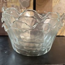 4! Princess House Optic Waves 6-1/4&quot; Individual Salad Bowls - $33.66