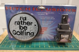 &quot;Hitch Illusions&quot; Lighted Golfing Hitch Cover Fits 1-1/4&quot; or 2&quot; Hitch Re... - £15.17 GBP