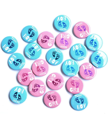 50 Pcs Gender Reveal Badges Button Pins Team Boy Team Girl Button Pins G... - $15.05