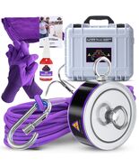 Magnet Fishing Kit with Case 2600 LBS Pull Force Strong Neodymium Carabi... - $2,747.52 MXN