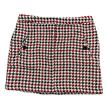 Xhilaration Plaid Skirt Large Tweed Wool Houndstooth Button Pockets Mini... - £11.91 GBP