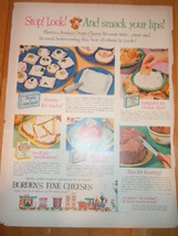 Vintage Borden&#39;s Fine Cheese Print Magazine Advertisement 1950&#39;s - £4.69 GBP