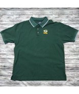 Vintage Lee Sports Green Bay Packers NFL Green Polo Shirt Men&#39;s XXL - £14.37 GBP