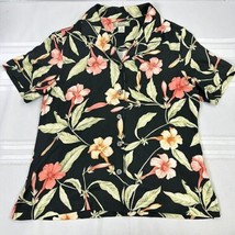 Tommy Bahama Shirt Womens Hawaiian Paradise Perfect Silk Camp Pearl Butt... - £13.47 GBP