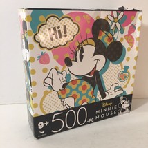 Disney Minnie Mouse Pop Art 500 Piece Jigsaw Puzzle 11”x 14” NEW Complete - £9.28 GBP