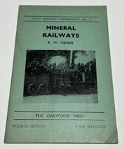 Mineral Railways by RW Kidner 1961 Light Railway Handbook No 7 Fourth Ed... - $19.34