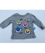 Baby Shark Toddler Boys Tee Shirt Gray - £7.84 GBP