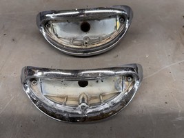 1955 Chevy BelAir Park Lamp Light Turn Signal Bezels Trim Housings Parki... - $94.55