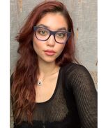 New ALAIN MIKLI A1334325 3413 Blue 51mm Women's Eyeglasses Frame Italy B6 - $189.99