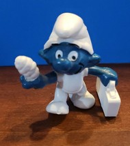 Smurfs 20054 Yellow First Aid Smurf Doctor Medic Vintage 1978 Figure Figurine - £7.95 GBP