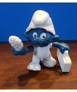 Smurfs 20054 Yellow First Aid Smurf Doctor Medic Vintage 1978 Figure Fig... - £7.94 GBP