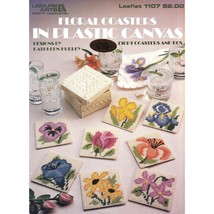 Vintage Plastic Canvas Patterns, Floral Coasters by Kathleen Hurley, 1987 Leisur - $14.52