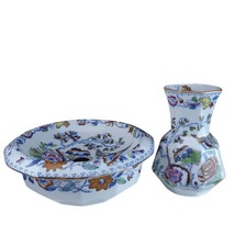 c1870 Masons Flying Bird Chinoisiere Hand Painted Polychromed Transferware Soap - $376.20