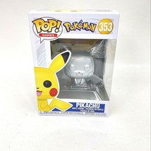 Pikachu Funko Pop Pokemon Metallic 353 Silver Chrome Figure NEW - £22.54 GBP