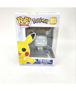 Pikachu Funko Pop Pokemon Metallic 353 Silver Chrome Figure NEW - £22.54 GBP