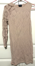 BEBE Beige M L Women&#39;s One Shoulder Stretch Dress - $14.85