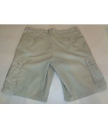 Alfani Size 33 CORDUROY Khaki Cotton Flat Front New Mens Cargo Shorts - $58.41