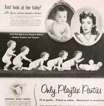 1953 Playtex Transparent Panty Miss Lupino Advertisement Feminine Hygien... - $562.94 MXN