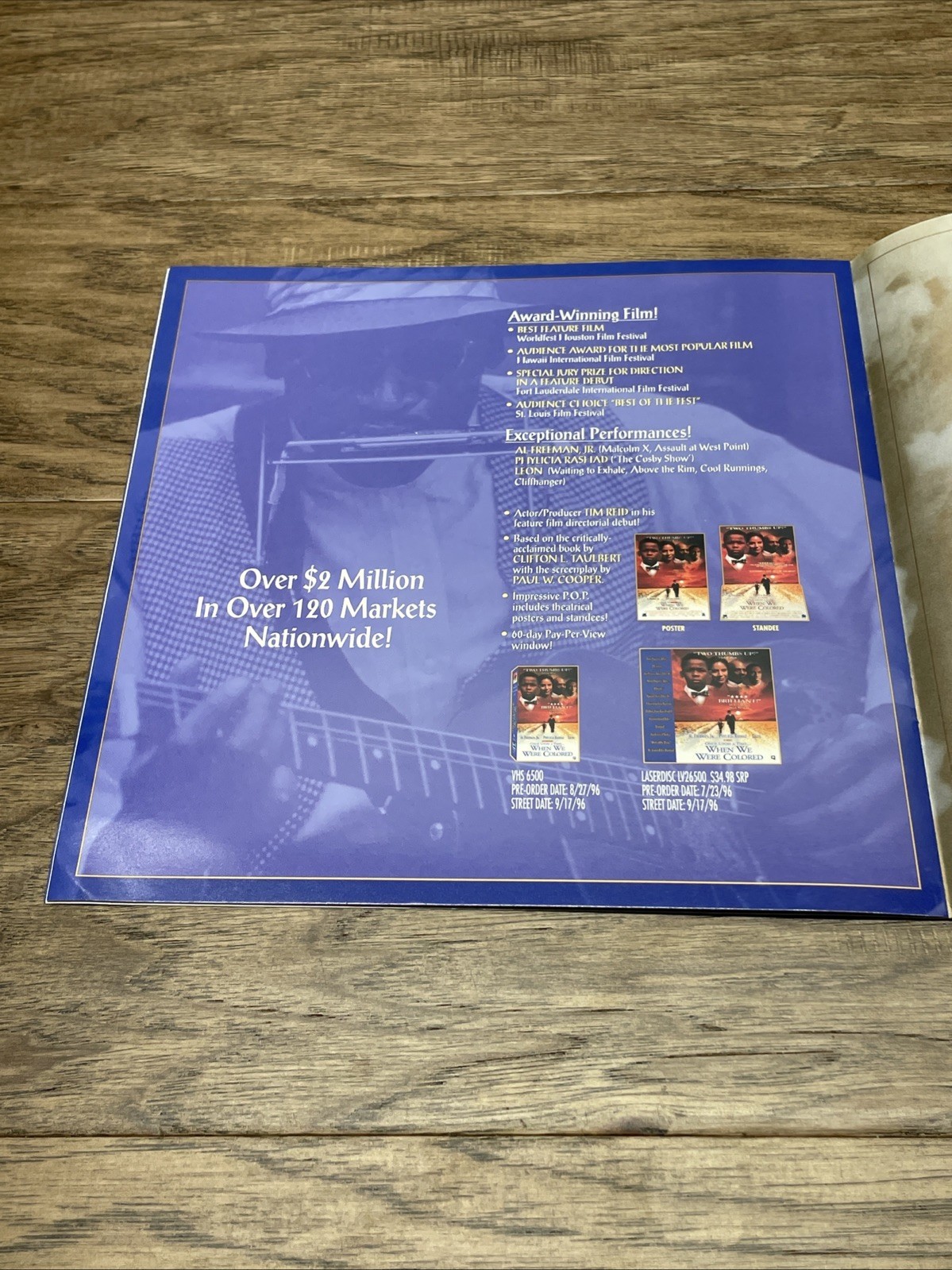 Once Upon a Time When We Were Colored Press Kit Sheet Video Store Promo KG JD Item image 12