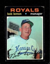 1971 Topps #91 Bob Lemon Good+ Royals Mg Hof *X94915 - £0.76 GBP