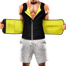 ZOME Mens Sauna Suit Waist Trainer Vest Hot Sweat Neoprene Body Shaper Tummy - £18.99 GBP