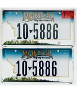 2007 United States Montana Carbon County Passenger License Plate 10 5886 - $25.73