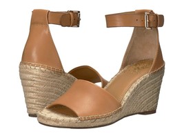 Vince Camuto Leera Ankle Strap Espadrille Wedge Sandals, Tan Multiple Sizes  - £62.72 GBP