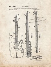 Adjustable Neck Construction for Guitars Patent Print - Old Look - £6.25 GBP+