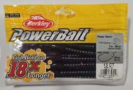 Berkley Powerbait Ribbontail Floating Worms 7&quot; Electric Grape 13/Pack 13... - £5.25 GBP