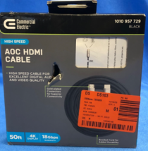 Commercial Electric HDMI Cable Gold Plated Black 50-ft - New Open Box - $10.88