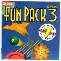 Fun Pack 3 for Windows (PC-CD, 1994) for Windows - New CD &amp; Manual in SLEEVE - £3.98 GBP