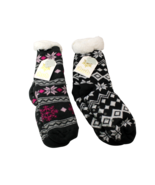 2 pk Women&#39;s Sherpa Lined Non-Slip Fuzzy Slipper Socks Warm Gift Set Win... - $187.97 MXN+