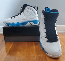 Nike Air Jordan 9 Retro &#39;Powder Blue&#39; Summit White/Blk FQ8992-101 Men&#39;s ... - $129.99