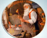 Vintage Norman Rockwell Christmas 1984 Collector Plate Knowles Santa in ... - $16.73
