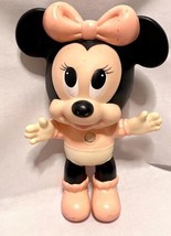 Vintage Disney Baby Minnie Mouse 11 In Soft Plastic Squeezable Some Sign... - $18.00