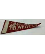 VINTAGE 1960&#39;s Chicago White Sox 9 Inch Red Mini Felt Pennant - $38.07 CAD