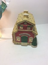 Christmas Village lighted Porcelain House Schoolhouse - £25.04 GBP