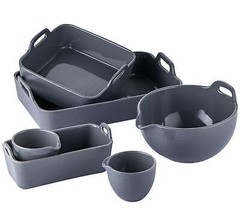 Temp-tations Woodland 6-Piece Bakeware Set in Grey - £76.47 GBP