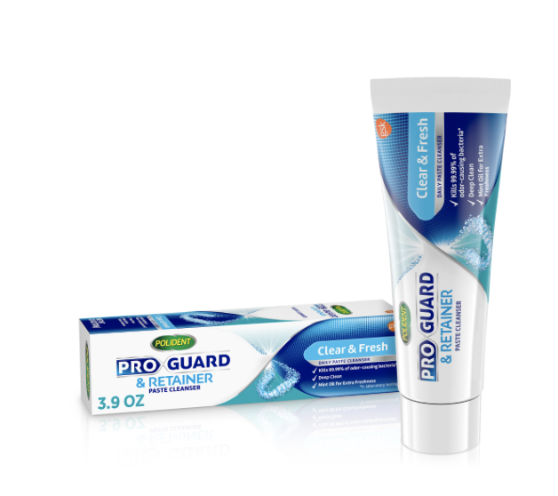 Primary image for Polident Pro Guard Mouth Guard/Retainer Cleaner Paste, Clear and Fresh, 3.9 Oz.
