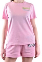 Moschino  Women T-Shirt Pink Designer Logo Fashion Top 2025 Collection - $326.48 CAD