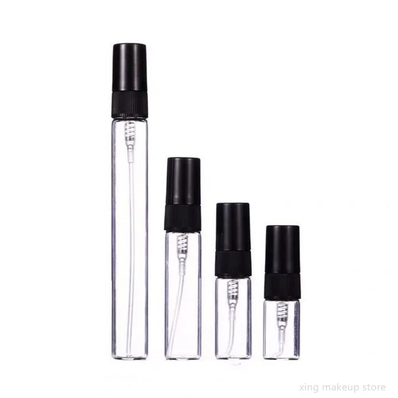 2ml 5ml 10ml black clear portable mini perfume gla bottle empty cosmetics bottle sample thumb200