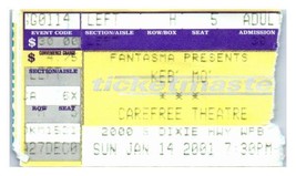 Keb&#39; MO&#39; Concert Ticket Stub Janvier 14 2001 Ouest Palmier Plage Florida - £21.44 GBP