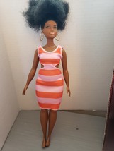 Barbie Fashionistas Doll Curvy Full Figure African American Black Hair  - $281.56 MXN