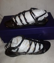 Stuart Weitzman control Genuine Leather Sandals coal sz 36  US SZ 5.5 new - £64.58 GBP