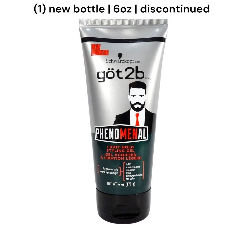 Primary image for 1 New Got2B Phenomenal Light Hold Styling Gel by Schwarzkopf 6 oz Discontinued