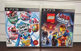 PS3  Family Game Night 3 & Lego The Movie (Sony PlayStation 3) Video Game Lot - $15.00