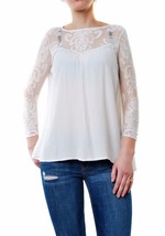 FOR LOVE &amp; LEMONS Womens Blouse Bonita Long Sleeve Elegant Stylish White Size S - £30.14 GBP