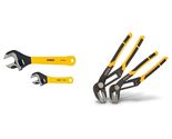 Dewalt DWHT75497 2 Pc. Dip Grip Adjustable Wrench, Yellow - £43.84 GBP