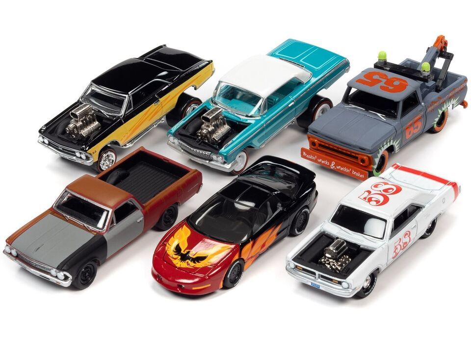 Primary image for "Street Freaks" 2021 Set A of 6 Cars Release 4 1/64 Diecast Model Cars by Johnn